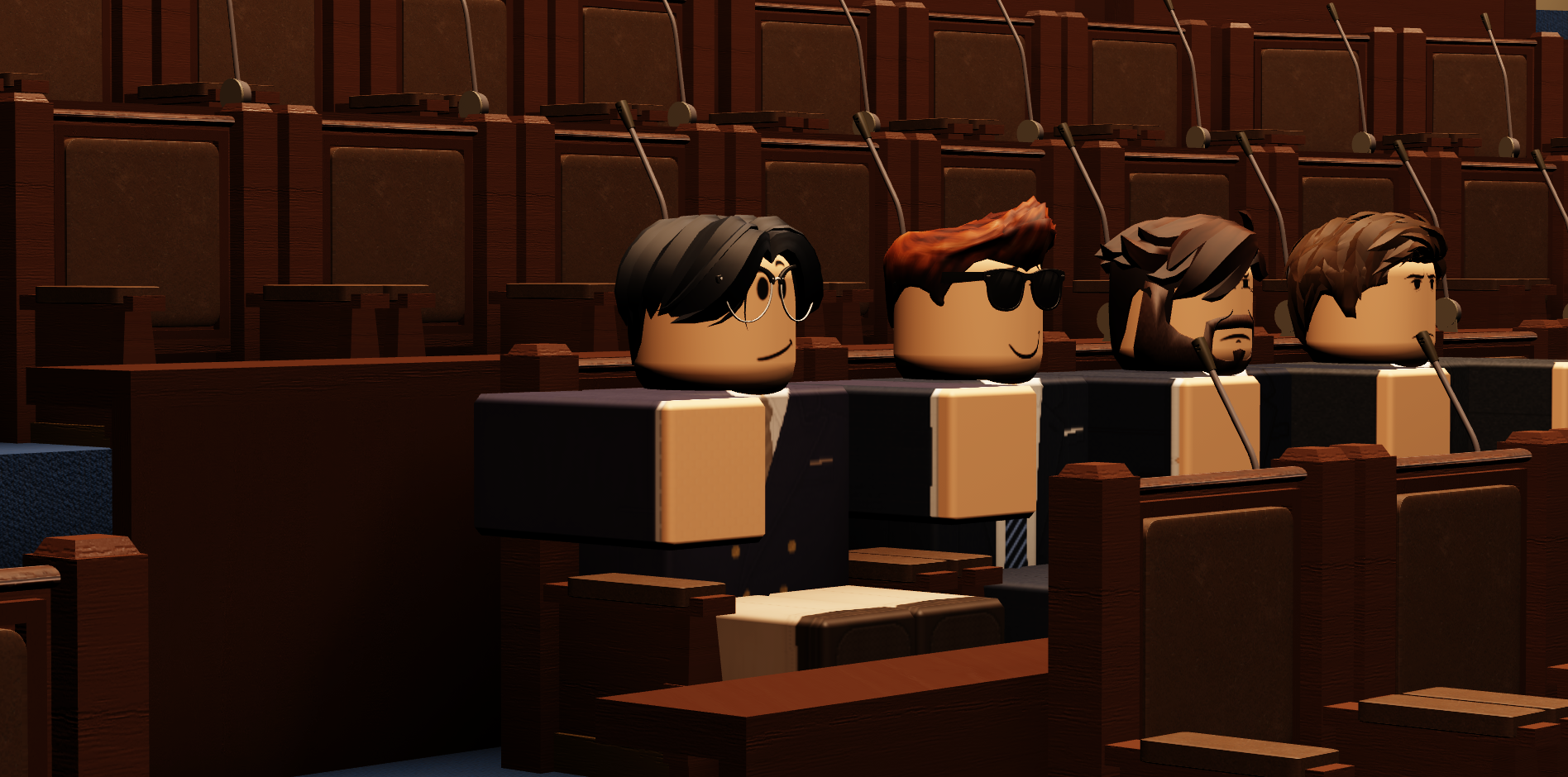 Government benches during exchanges on the Garda report