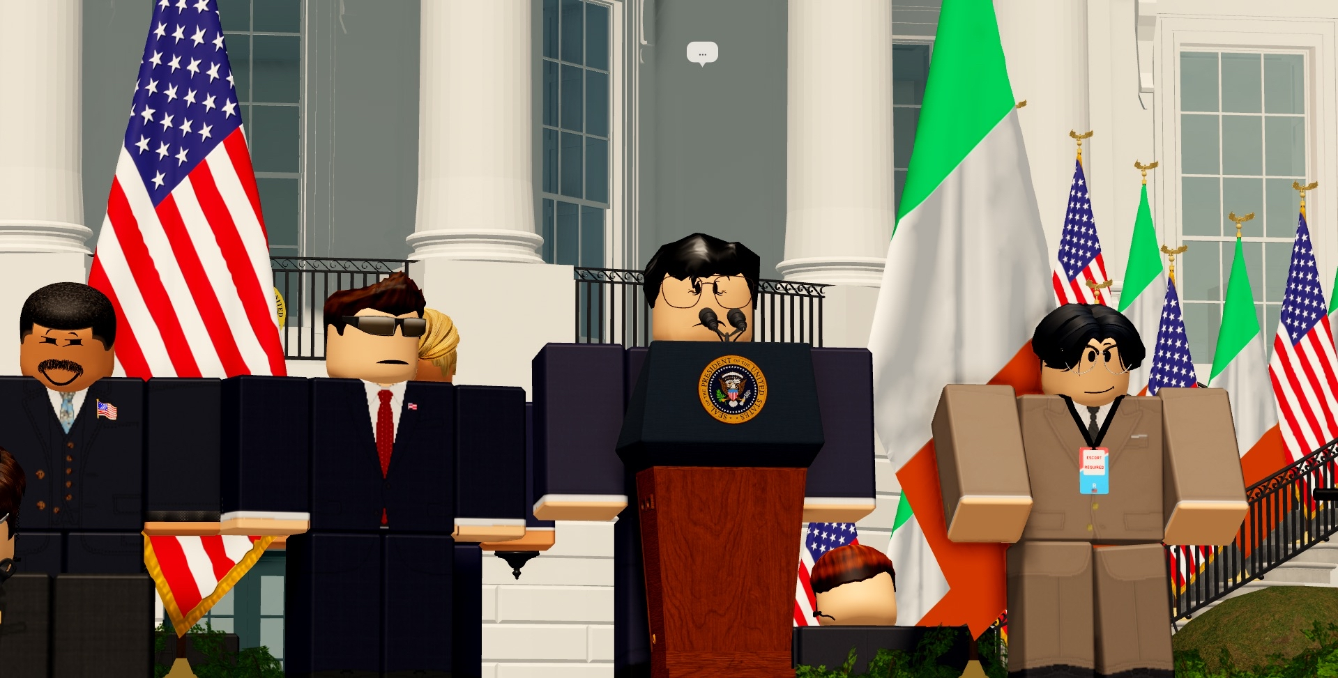 President O'Sullivan meeting President ChristopherGlory at the White House