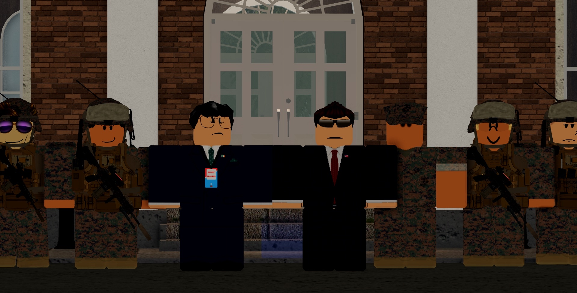 Irish and U.S. delegations during White House engagements
