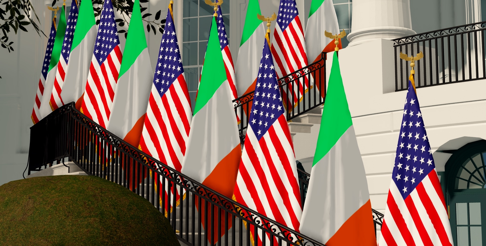 State Visit meetings with military leadership at Potomac Annex